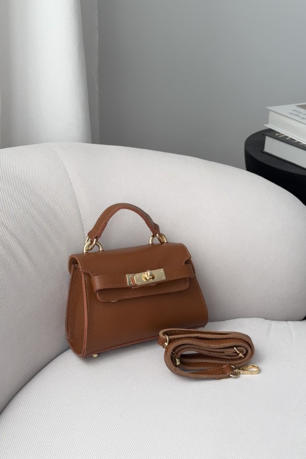 Skórzana torebka Hero brązowa