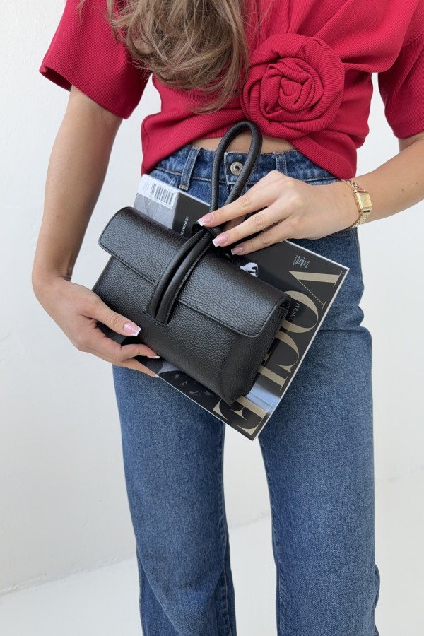 Torebka z pętelką Tiffany czarna