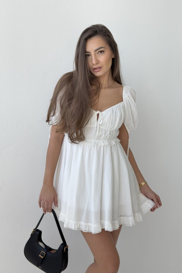 Sukienka Romantica z bawełny biała