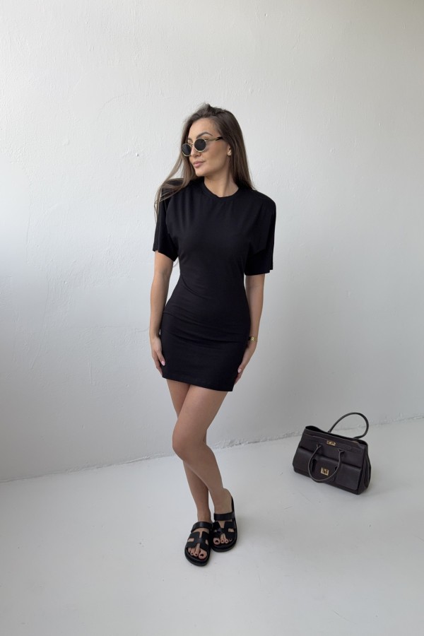 Sukienka z poduchami Borni czarna