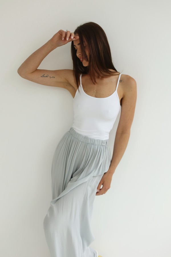 Bluzka na ramiączkach SecondSkin biała