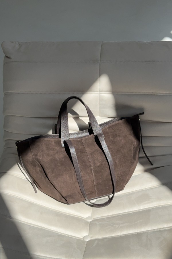 Torebka zamszowa Katia czekoladowa