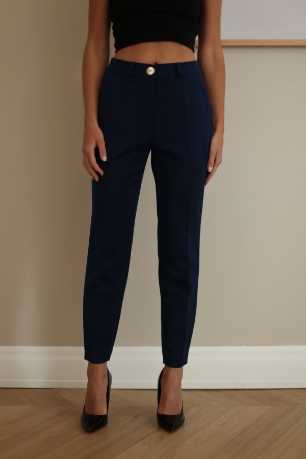 Spodnie Ethan granatowe