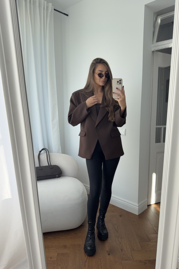 Marynarka Viola gorzka czekolada