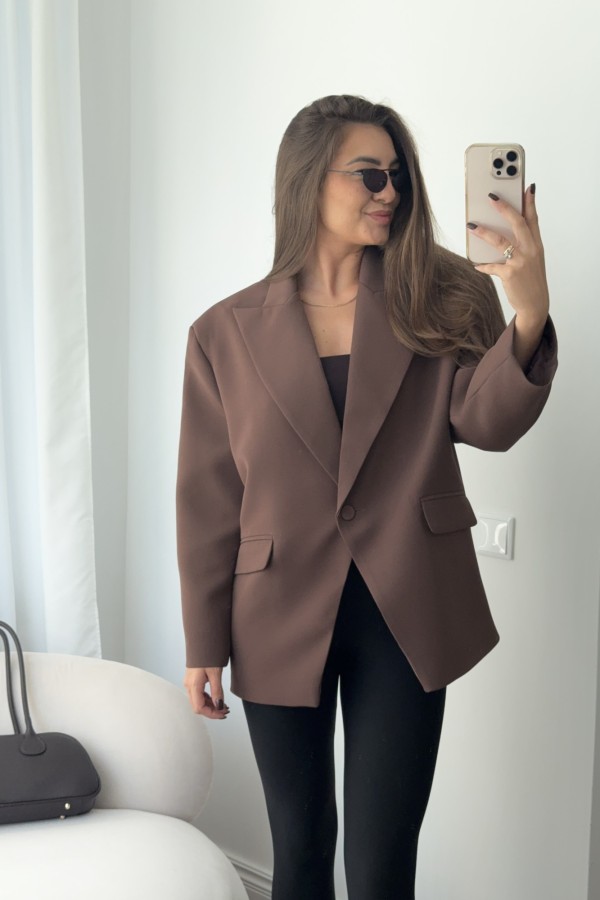 Marynarka Viola czekolada