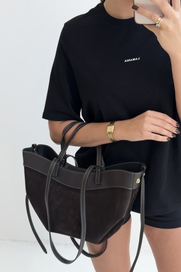 Torebka Selavi midi czekolada