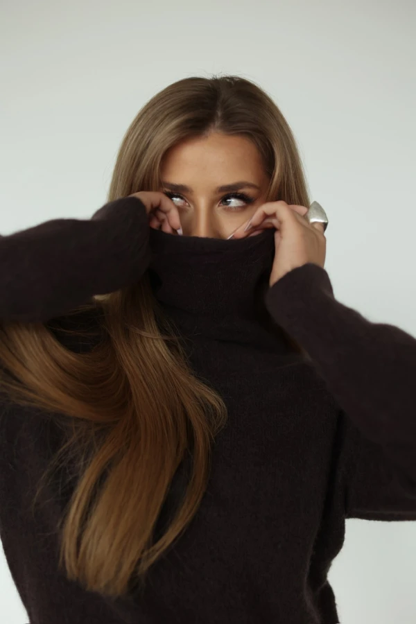 Golf 30% baby alpaka Emma czekolada