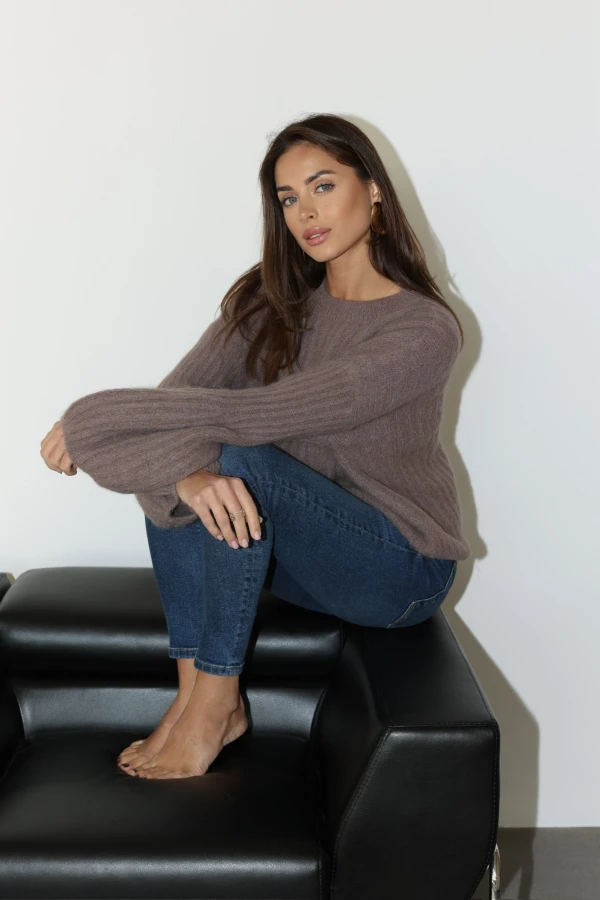 Sweter 33% alpaca super fine Audrey fango