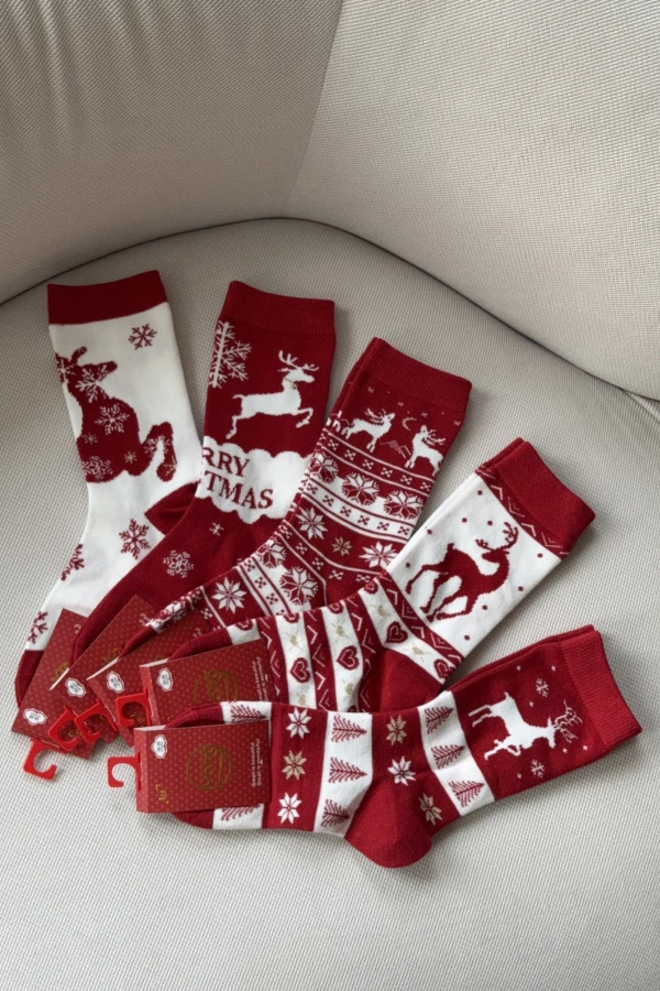 Skarpetki 5-pak świąteczne