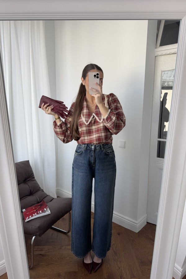 Jeansy super baggy z przetarciami