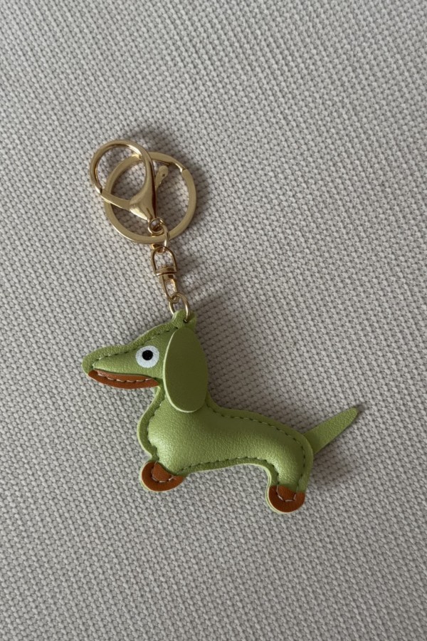 Breloczek mini jamnik pistacjowy