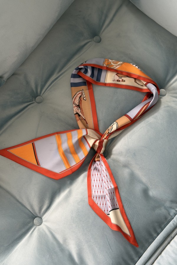 Apaszka damska Hermia pomarańczowa